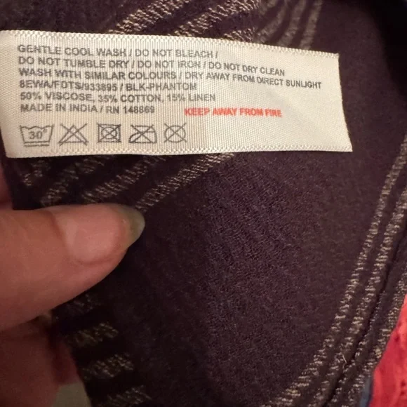 Fat Face Espresso/Taupe Striped Dress - Picture 11 of 12